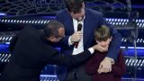 Vittorio Bonvicini emoziona Borghi e Damiano David sul palco di Sanremo 2025